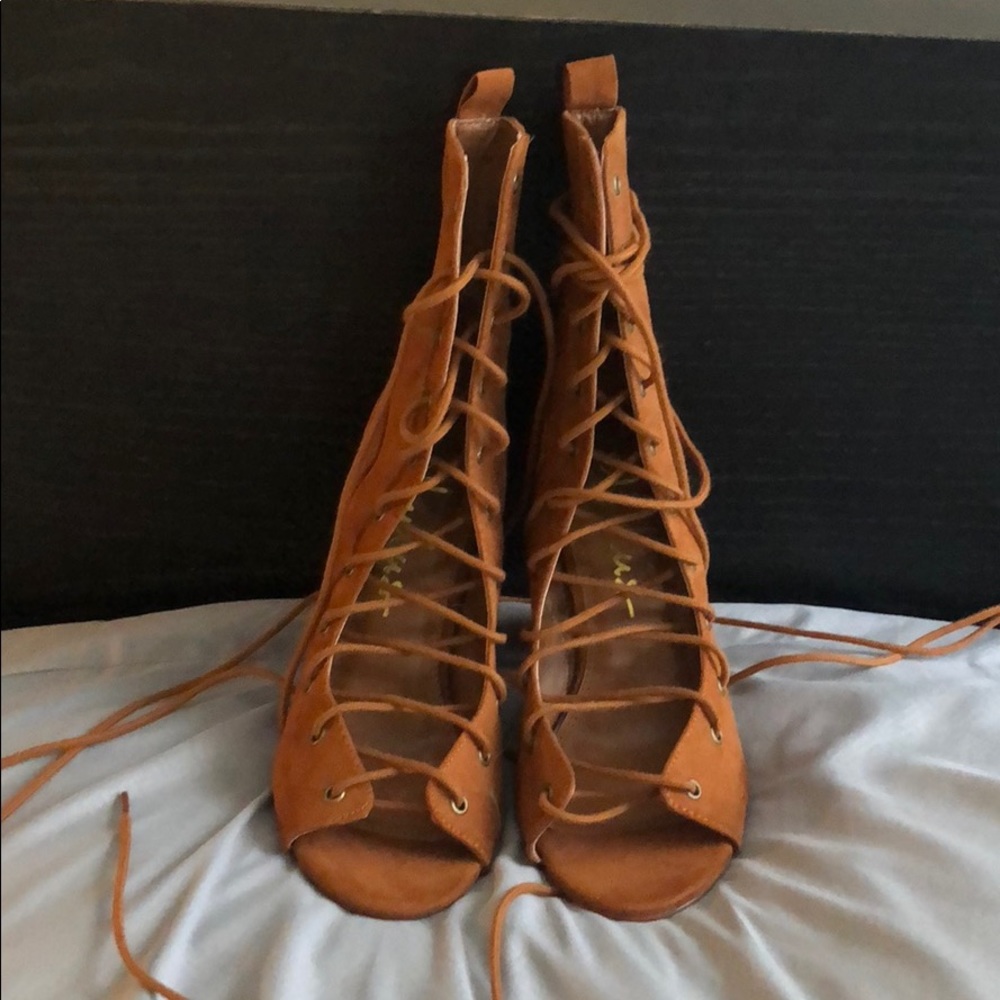 Cute lace up heels